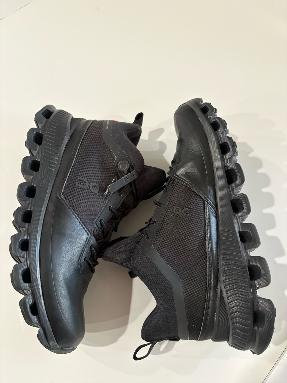 On Running On Cloud All-Black Hi Waterproof Hightops Womens Running Sneakers